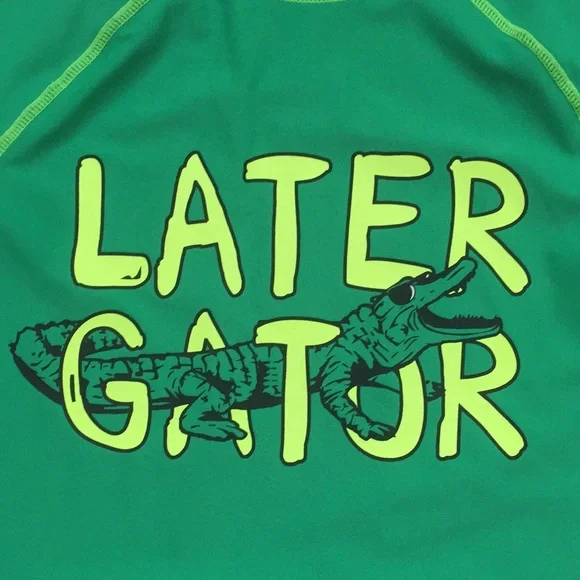 Carter’s Boys Alligator Gator Rashguard and Swim Shorts or Trunks - Picture 7 of 15